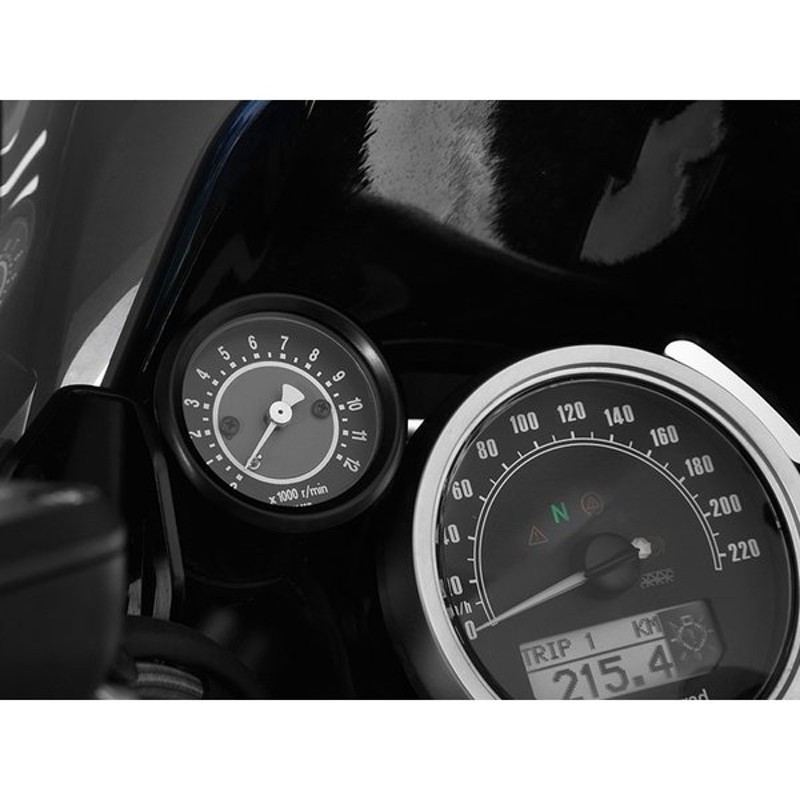 デイトナ VELONA ヴェローナ バイク用 電気式 タコメーター バフボディ ホワイトLED φ60 8000rpm表示 22010 国内正規品