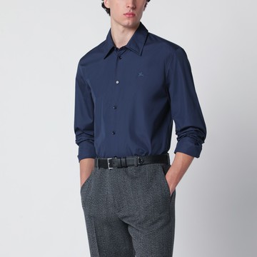 Blue cotton shirt with EKD
