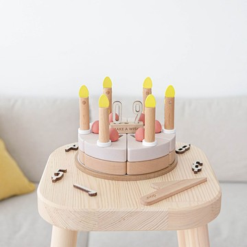 【OOYII吾憶】日本 dou toy 生日蛋糕木製玩具組｜生日禮物、週歲禮物、週歲禮｜