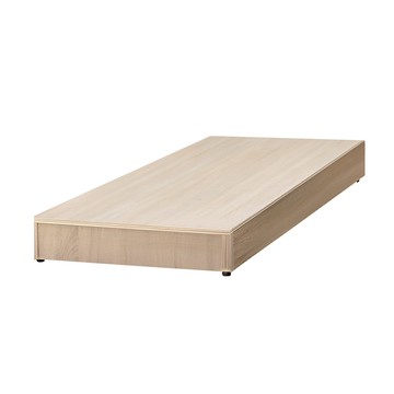 傢俱工場-小資型強化6分硬床座/床底/床架-單大3.5尺白梧桐