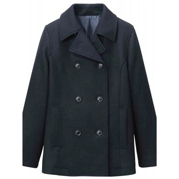 雙排扣JK制服羊毛呢外套KURI-ORI大衣日本校供Peacoat蕾拉DC01