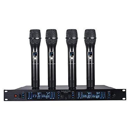 Sound Town 200 Channels Adjustable UHF Wireless Microphone System with Metal Receiver, Handheld Mics and Auto Scan, for Church, School, O 並行輸入品