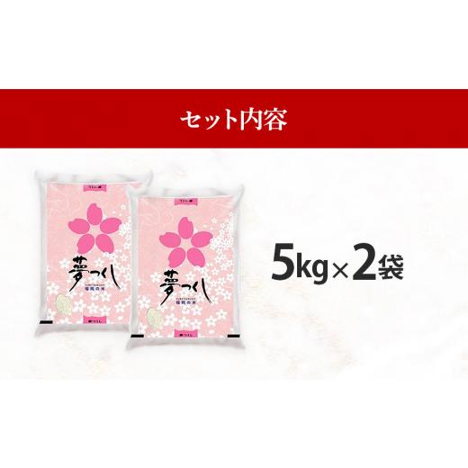 ふるさと納税 福岡県 田川市 新米 令和5年産　福岡県産ブランド米「夢つくし」白米　計10kg(5kg×2袋)