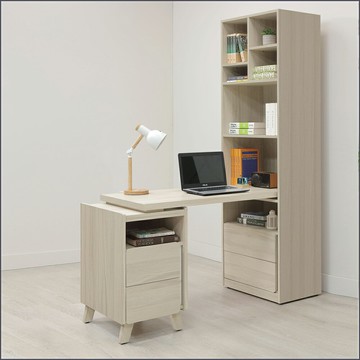 4尺書桌櫃組(書桌+書櫃) 置物櫃 收納櫃 隔間櫃 玄關櫃【163B55206】Leader傢居館163-HY933+HY936+HY937+HY939