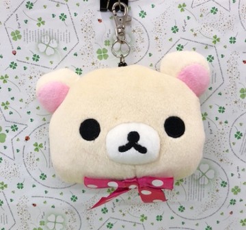【震撼精品百貨】Rilakkuma San-X 拉拉熊懶懶熊~伸縮票夾~點點妹#72100
