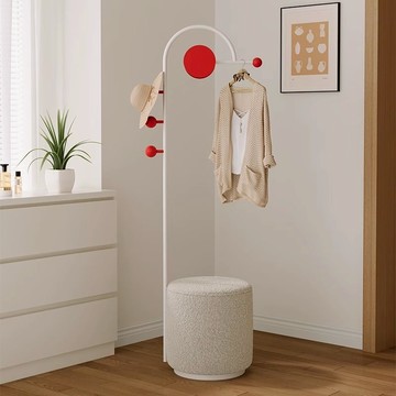 免運 入戶可移動衣帽架落地掛衣架一體換鞋凳進門室內掛衣架子臥室家用115-SFY 保售後 快速出貨