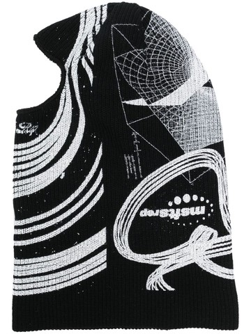MSFTSrep - all-over print balaclava - unisex - Viscose/Polyester - One Size - Black