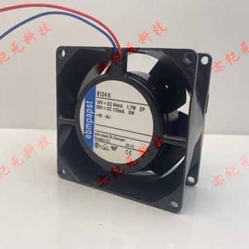 德國 TYP 8124K 18-30V 1.7/5W 80*80*38全金屬鐵葉直流風扇