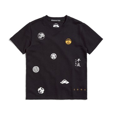 江戶勝｜男裝｜經典多圖印花短袖T恤