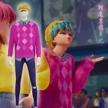 全店免運🔥獵魔女團 K-POP 明星 cos服 沙加男團  Baby 貝比cos假髮 Saja Boys 惡魔男團