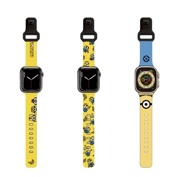 小小兵錶帶 小黃人 APPLE WATCH 錶帶女 S11 10 9 8 7 6 5 4 3 2 1 SE 46mm