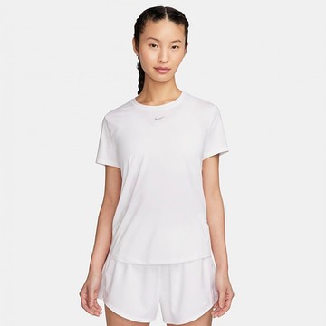 NIKE 上衣 女款 短袖上衣 運動 AS W NK ONE CLASSIC DF SS TOP 白 FN2799-100