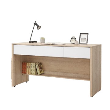 【MUNA家居】肯詩特原橡雙色5尺三抽書桌/794