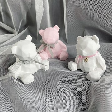 【手工製作】擴香石菱形幾何小熊/擴香擺飾