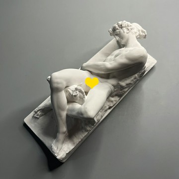 北歐簡約復古藝術石膏像人物雕塑酒柜玄關裝飾擺件美術教具禮物