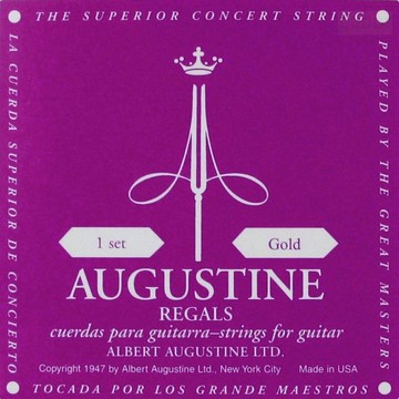 AUGUSTINE 奧古斯丁 古典吉他弦 Regal Gold 高音超高張 低音中低張 【黃石樂器】
