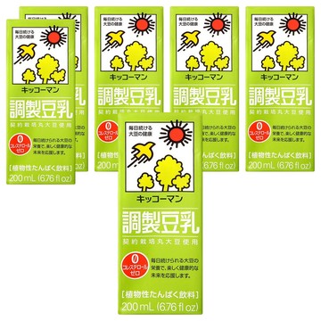 KIKKOMAN 龜甲萬 豆乳 調製豆乳  200ml  6瓶