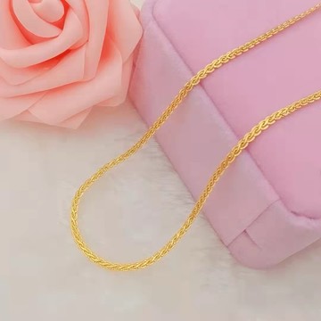 ［Hi rosé!] 現貨、氣質鳳眼黃金項鍊純黃銅鍍黃金婚慶首飾品 越南沙金 越南砂金項鏈 結婚 訂婚 婚戒 鑽戒