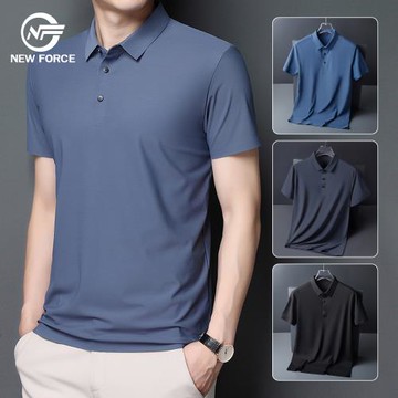 NEW FORCE 任選-輕薄冰絲透氣商務休閒POLO衫-4色可選