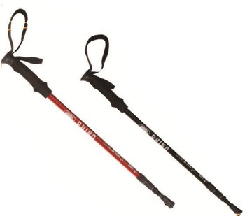 【露營趣】犀牛 RHINO 787 超輕鋁合金避震登山杖 EVA泡棉舒適握把 鎢鋼杖尖 三節式登山杖