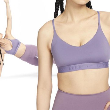 Nike NK DF INDY LGT SPT BRA 女款 紫色 運動 輕度 支撐 可調式 內衣 FD1063-509