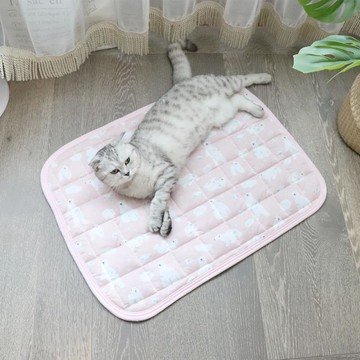 清涼透氣~黑科技涼感寵物墊子狗狗窩墊冰絲墊貓咪涼墊春夏不粘毛