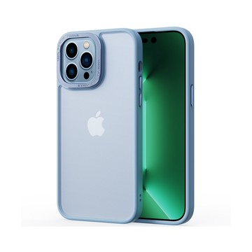 IN7 優盾金裝系列 iPhone 14 Pro (6.1吋) 磨砂膚感防摔手機保護殼-遠峰藍