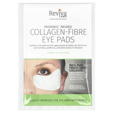 Reviva Labs, 膠原蛋白纖維眼膜，適合所有膚質，3 套