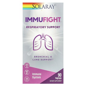 Solaray, ImmuFight™，呼吸系統支援，90 粒素食膠囊