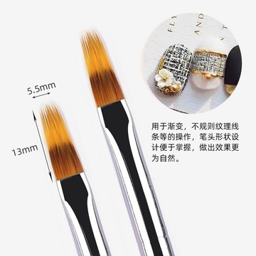 💗台灣出貨💗美甲鋸齒筆掃掃筆扇形筆暈染漸變筆刷工具套裝落線條蕾絲筆塗鴉筆