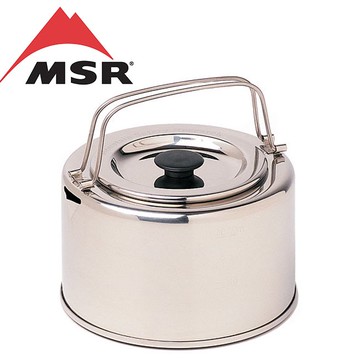 【【蘋果戶外】】MSR 321118 Alpine 超輕量食品級不鏽鋼泡茶壺 1L 253g 開水壺 咖啡壺 燒水壺 登山健行 露營野炊 非comelan logos