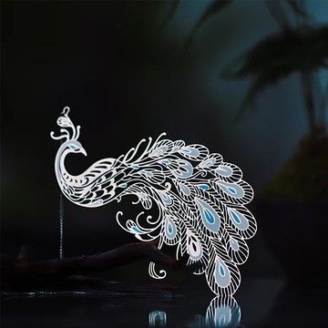 雀之靈孔雀禮盒金屬書簽古典中國風高檔精緻禮品古風小物件