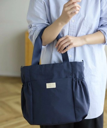 Legato Largo - fuwari系列 輕量兩用手袋 LH-X0063 深藍色