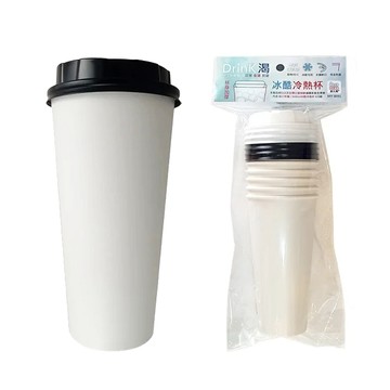 紙杯︱紙杯架 Drink渴冰酷冷熱杯-含蓋(660ml/6組入)