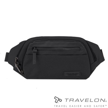 【Travelon美國防盜包】METRO休閒旅遊腰包/斜背包TL-43418黑