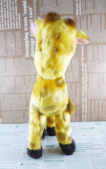 【震撼精品百貨】日本日式精品_長頸鹿~絨毛玩偶-L咖啡黃