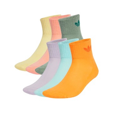 休閒襪 1/4 Socks 多色 短襪 襪子 三葉草 愛迪達 6雙入 JJ1835