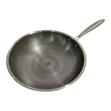 單把蜂巢炒鍋  34cm  1個