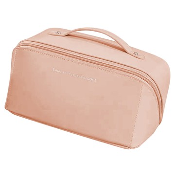 大容量旅行梳妝內衣收納包 多功能分層設計  粉色  10.5 x 23.5 x 11cm