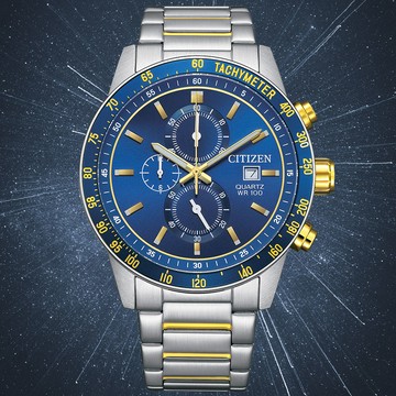 CITIZEN星辰 Chronograph系列 時尚計時腕錶 44mm / AN3684-59L