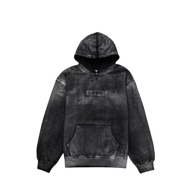 SUPREME MM6 MAISON MARGIELA FOIL BOX LOGO HOODED SWEATSHIRT BLACK
