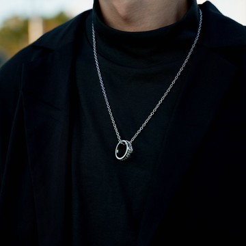【衣衫倉庫】項鍊 鈦鋼 項鍊男 鈦鋼項鍊 男生項鍊 銀項鍊 嘻哈項鍊 戒指