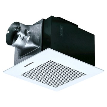 Panasonic 靜音型換氣扇  240 x 240 x 200mm  黑色 + 白色 + 銀色