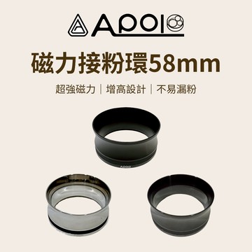 【咖樂生活】Apolo 磁力接粉環58mm 磁吸式 接粉環 磁吸接粉器 咖啡接粉環 咖啡器具 磨豆機接粉環 超強磁力