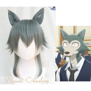 動漫beastars Legoshi假髮狼耳朵擬人化的野獸cosplay漸變色短bobo頭髮 舊 蝦皮 購物 Line購物