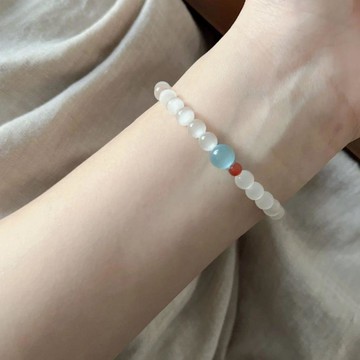 💖限時下訂💖夏日清透感手串手链女款串珠韩国ins风高颜值简约百搭清冷感女神 手鏈 女款手鏈
