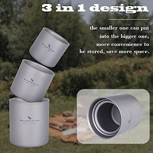 Boundless Voyage Double Walled Titanium Cup Insulated Mug Anti-scalding Out