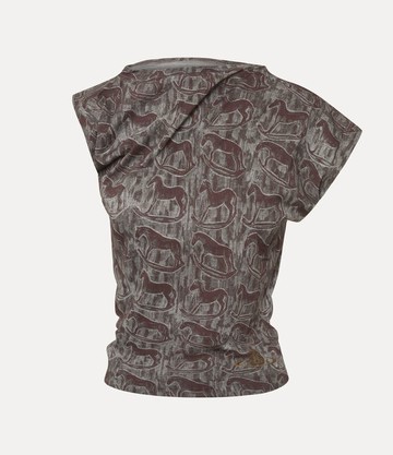 Vivienne Westwood Hebo Top Printed Co Jersey Red-rocking-horses XS Women