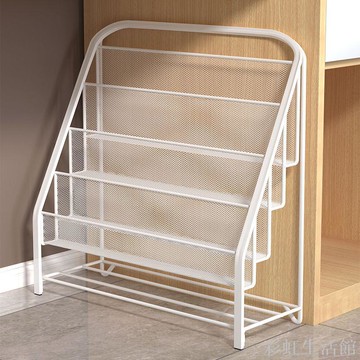 落地書架寶寶繪本架置物架兒童玩具收納書桌簡易鐵藝多層書柜