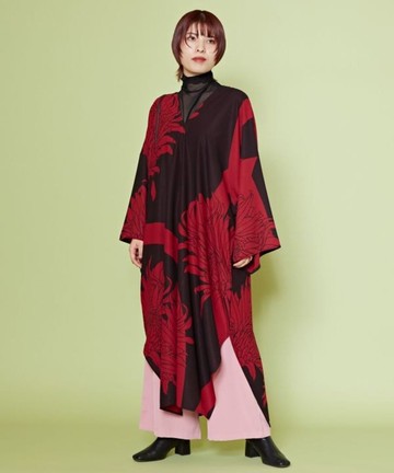 【熱門預購】華影和菊寬版長洋裝 (3色) 7CQ-4105